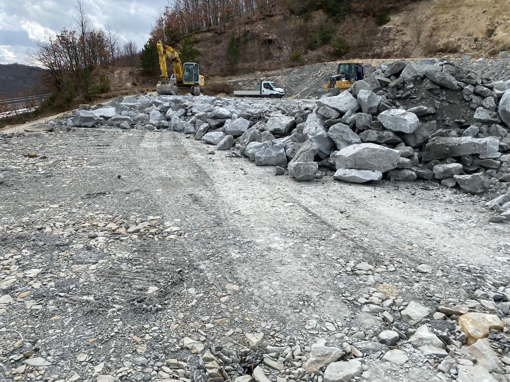 MARCHE, gallerie Trisungo: completata la perforazione degli infilaggi metallici e concluso il terzo campo di scavo