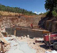 LAZIO, corsia di arrampicamento di Nerola, in corso di montaggio le ultime barriere paramassi